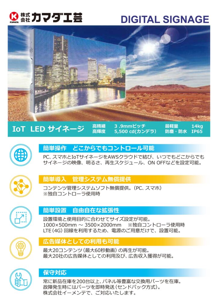 サイネージ看板、大型LED、屋外広告